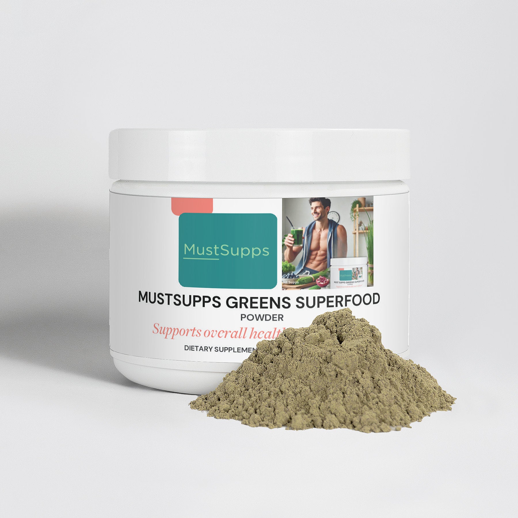 MustSupps Greens Superfood - Daily Nutrient Boost for Enhanced Energy & Wellness - Must Supps