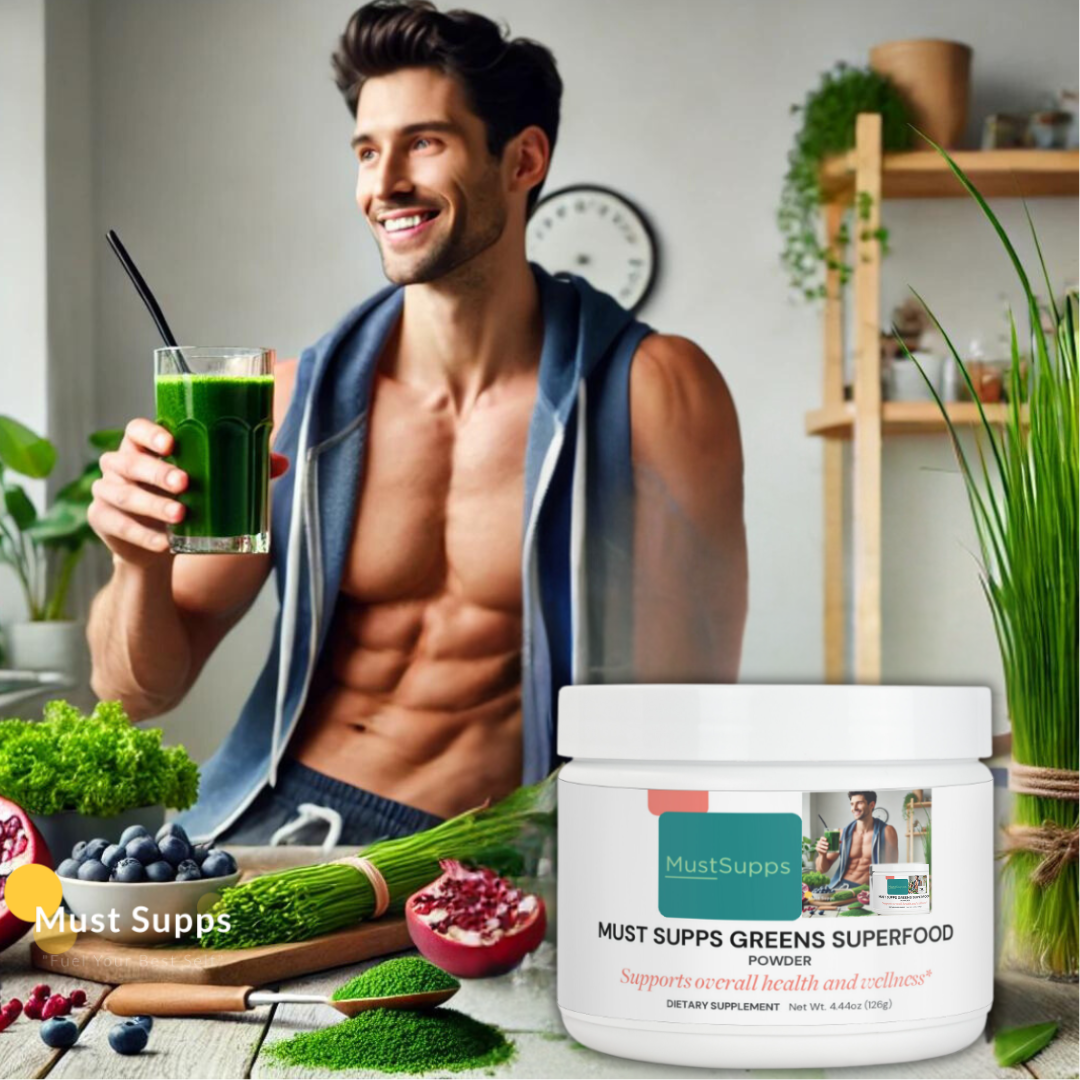 MustSupps Greens Superfood - Daily Nutrient Boost for Enhanced Energy & Wellness - Must Supps