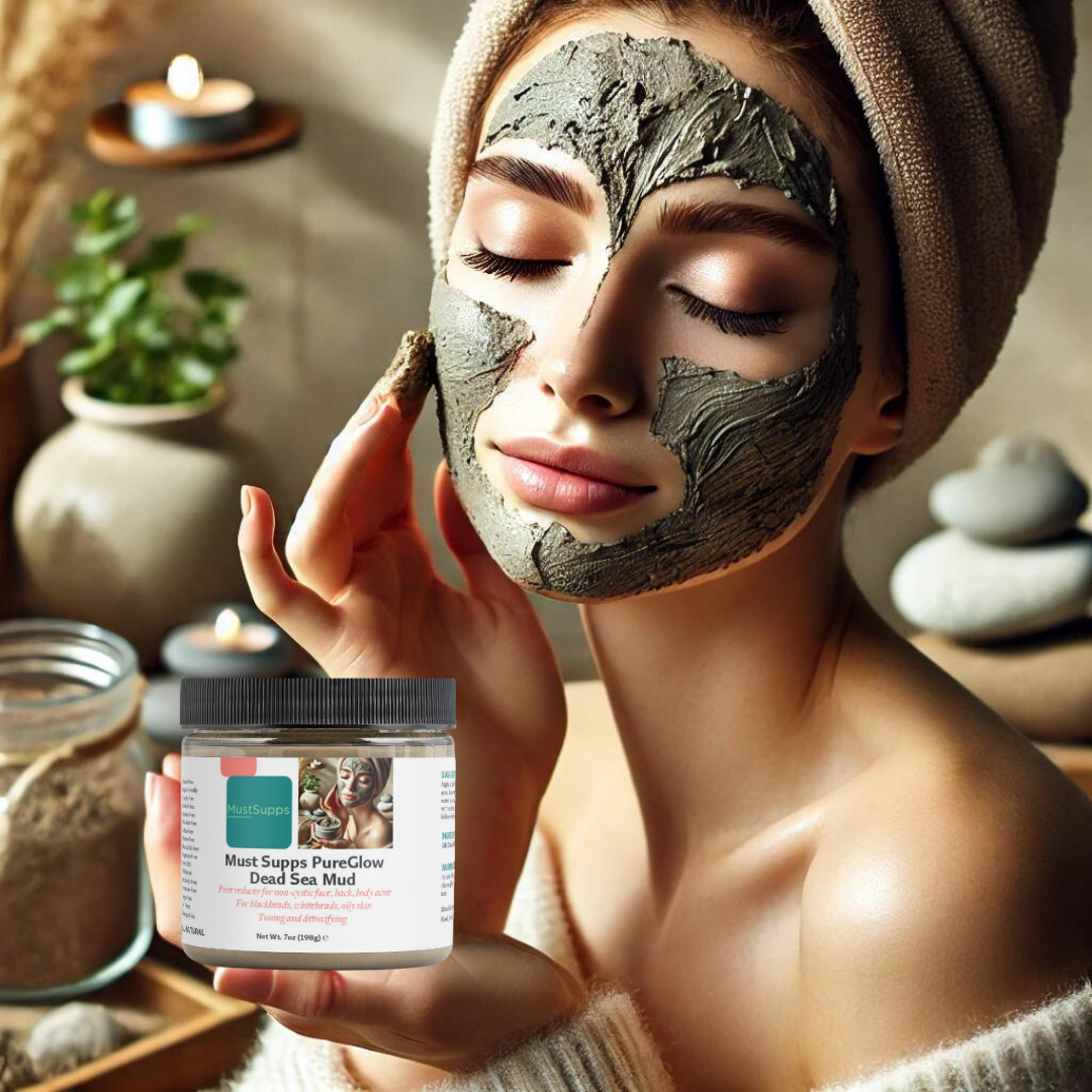 Must Supps PureGlow Dead Sea Mud - Your Path to Radiant, Youthful Skin - Must Supps